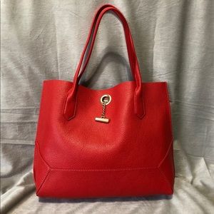 Botkier Waverly Tote in red with chain detailing